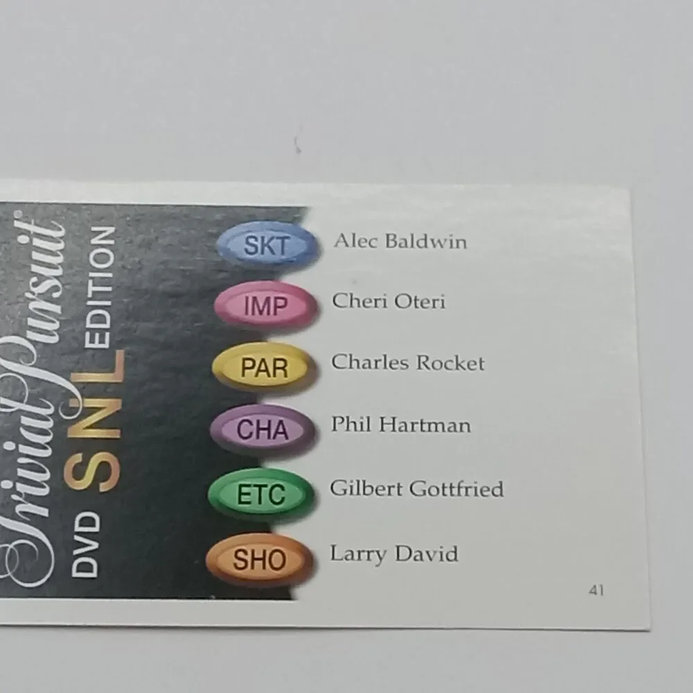 SNL Trivial Pursuit TV Trivia Cards ONLY Saturday Night Live game